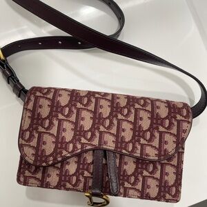 Dior Burgundy Belt Bag
